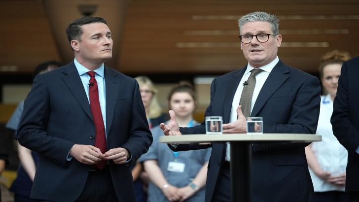 Wes Streeting and Keir Starmer